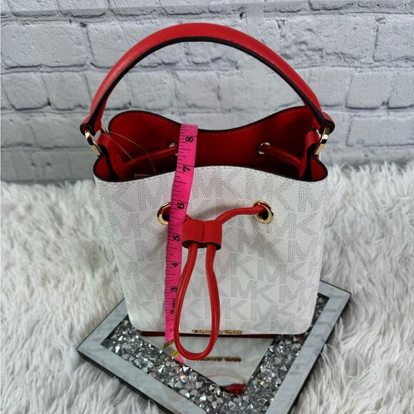 #MICHAEL KORS Suri Mini Bucket Bag Coral NWT - Picture 10 of 10